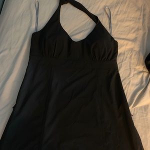 Athleta size 8 Halter Black Dress EUC